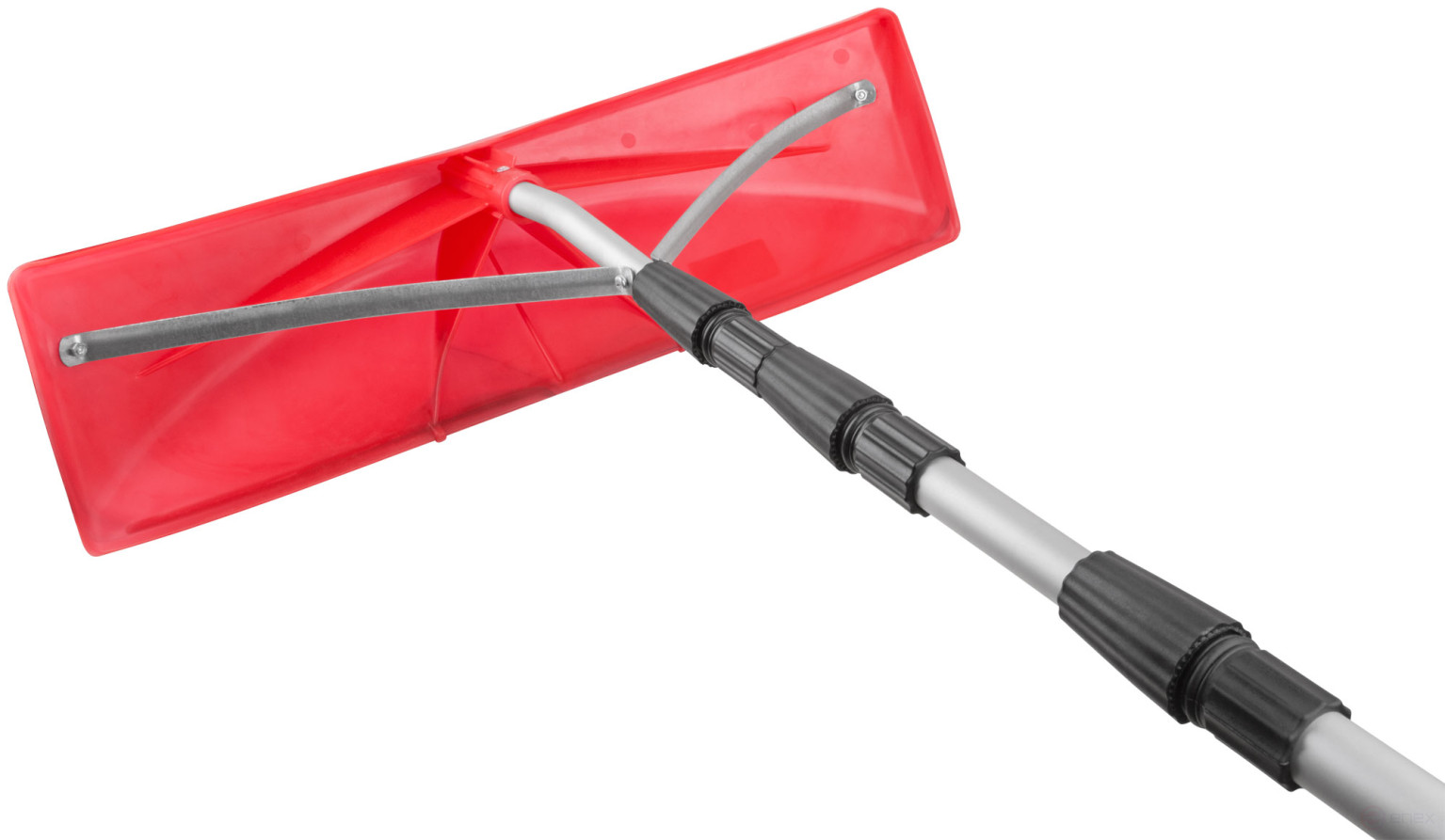 Scraper for snow removal on roofs, metal telescopic handle 620x150x(2000-6000) mm
