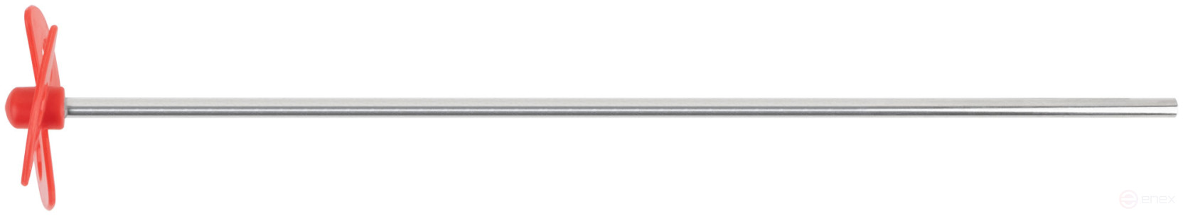 Paint mixer, 60x365 mm, galvanized rod with a diameter of 6 mm, plastic nozzle type propeller