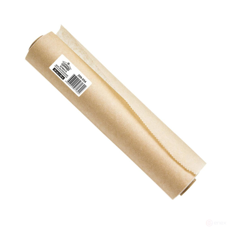 Бумага для выпечки силиконизированная / Пергамент для выпекания Горница, коричневая, 38см*50м