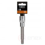 Головка торцевая с битой-вставкой HEX 1/2", H10 x 100 мм