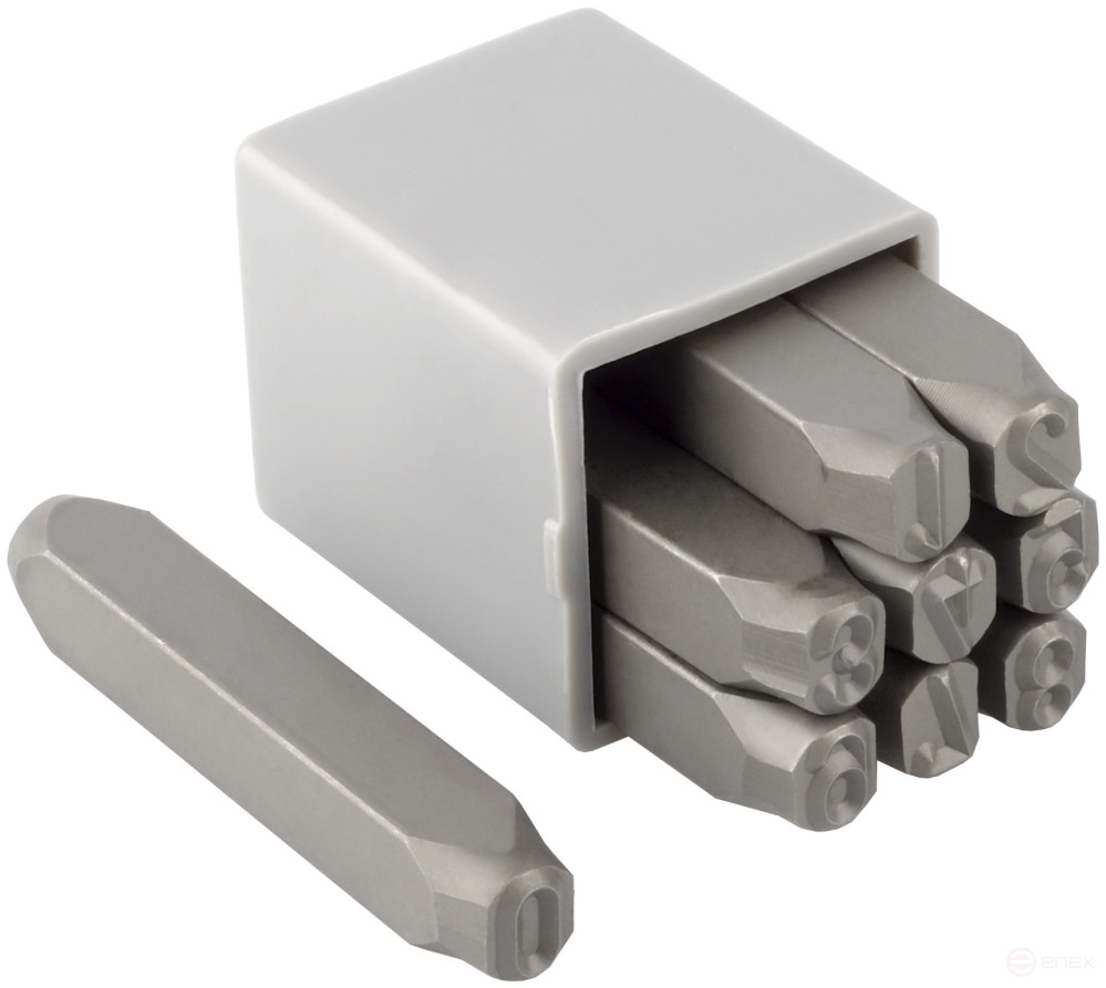 Набор клейм цифровых 8мм (стальные) BERIL