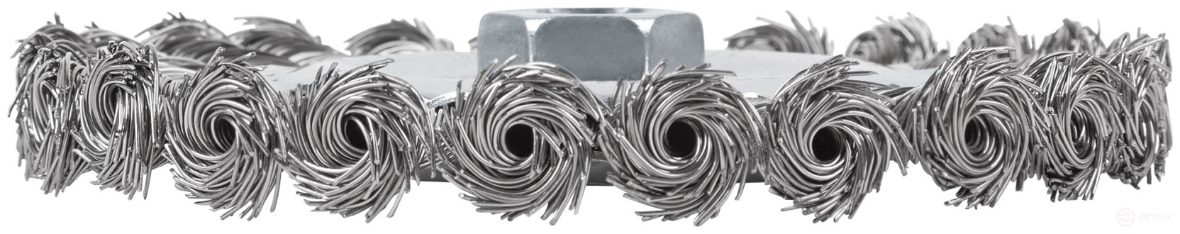 Щетка для УШМ, М14, тип "Плоская", крученая проволока 0,5 мм, 125 мм, блистер, CUTOP Profi