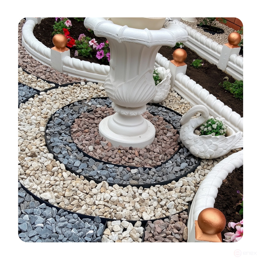 Garden peg for Mango Geoplastboard series curb tape, 22cm set of 30 pcs., black