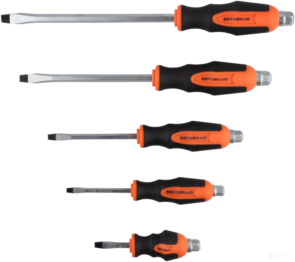 A set of 12 pr. through-hole screwdrivers with a hexagon wrench (case) Avtodor 30870