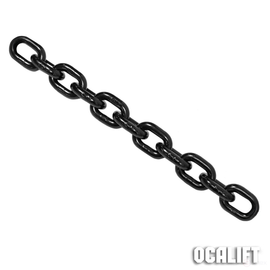 Цепь грузовая 6 х 18мм G80 глазированная отрезок 2,5м