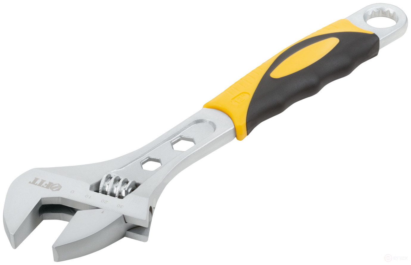 Adjustable key "Classic", scale, magnification.gripper, rubberized.handle 300mm (42mm)