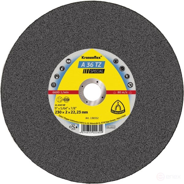 Отрезной круг INOX A 36 TZ Special, 115 x 2 x 22,23