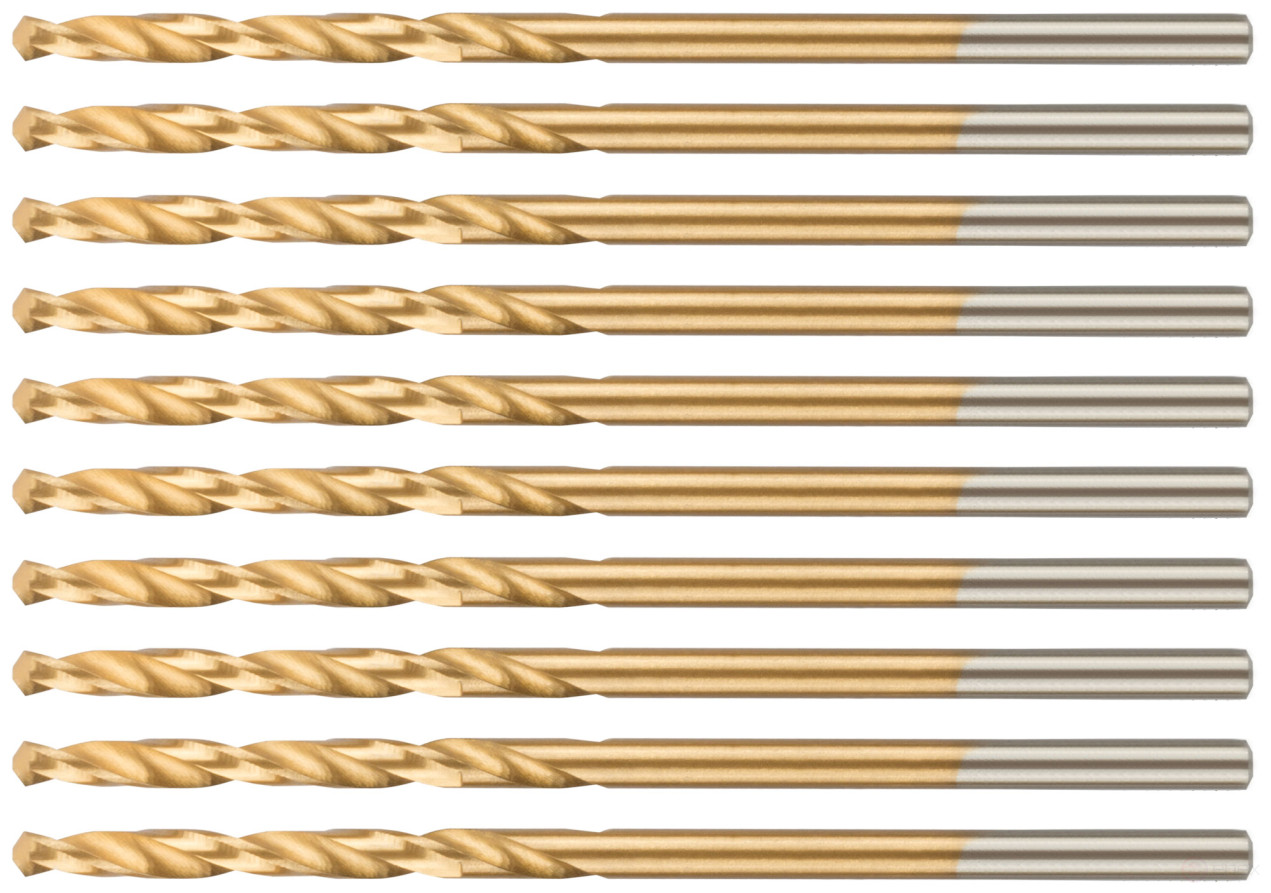 Сверло по металлу Cutop Profi с титановым покрытием, 2х49 мм (10 шт)