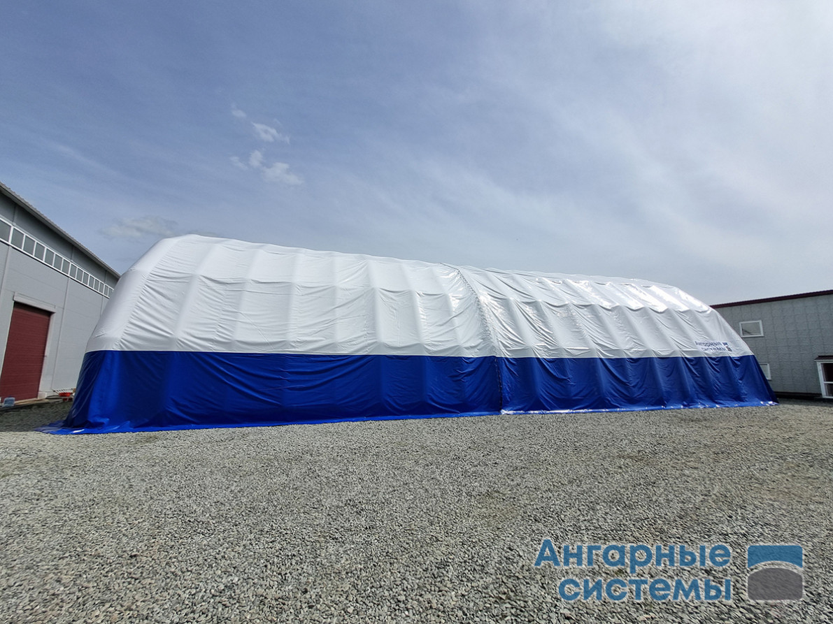 Inflatable Prefabricated PVC Hangar with Double Gates — Mobile Warehouse