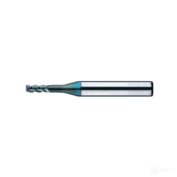Carbide end mill D0.8x1.6x50x4 Z3 Ta-C