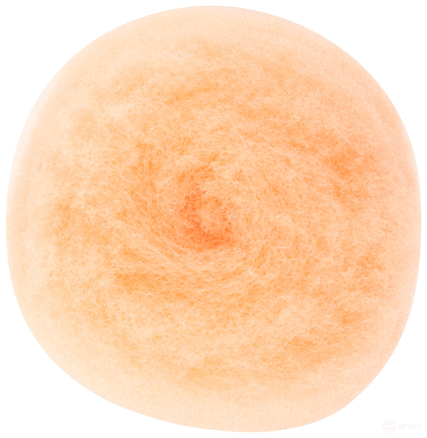 Roller, core 15 mm, special polyester "Salmon", pile 18 mm, under 6 mm handle, 100 mm