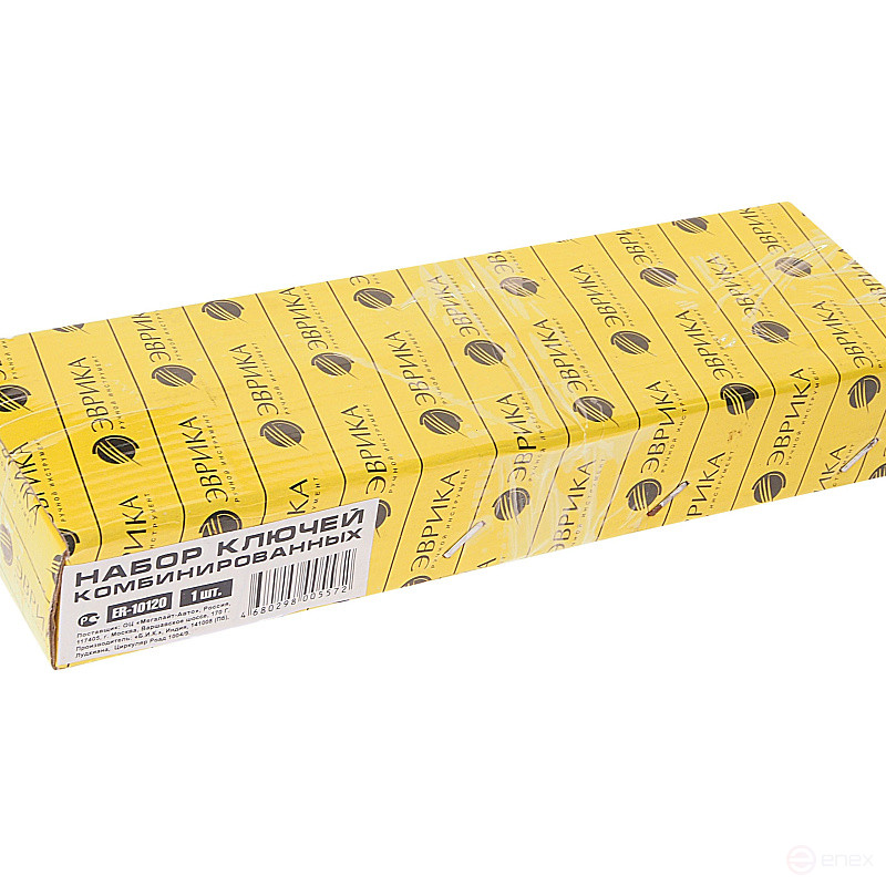 Set of keys combined (6,7,8,10,11,12,13,14,15,17,19,22mm) satin-finished tablet 12 pieces EUREKA 1/20