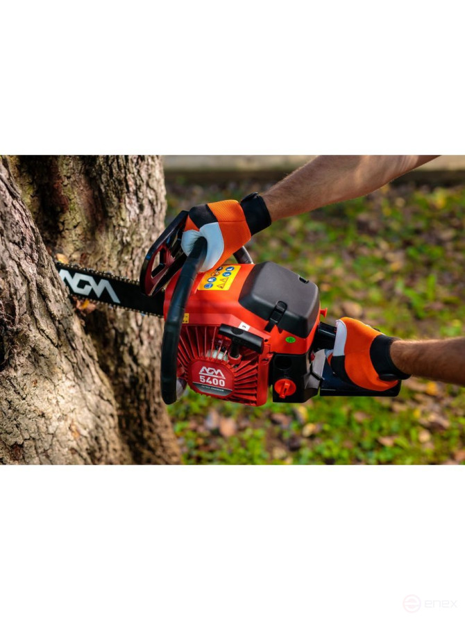 Бензиновая цепная пила Вилладжер AGM 5400 / 2100Вт (2,86 л.с) 1,5 мм, шина 45 см