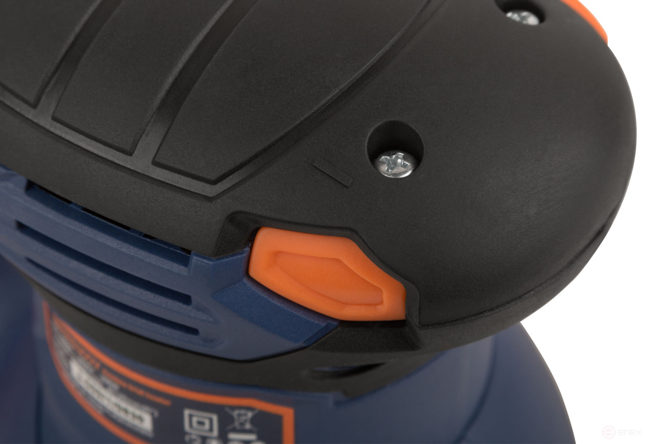 MAX-PRO Шлифмашина эксцентриковая 300 Вт; 5000-12000 об/мин; 125 мм; 1,2 кг; липучка; пылезащищенный выключатель; коробка