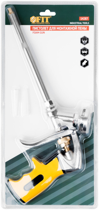 Mounting foam gun, Profi, aluminum body, rubberized handle