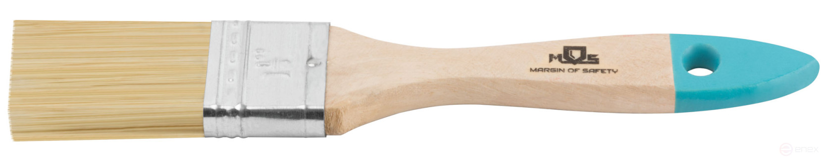 Кисть флейцевая, натур. cветлая щетина, деревянная ручка 1,5" (38 мм)