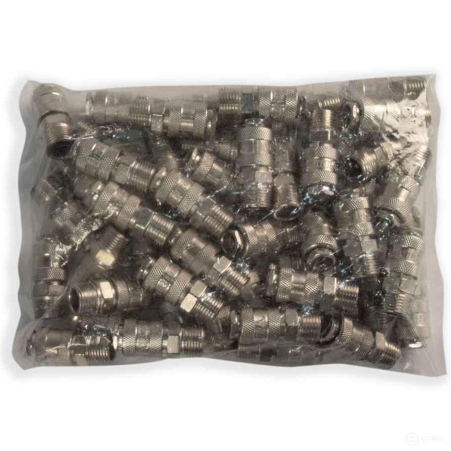 Fitting mom with 1/2M male thread, nickel-plated steel, 50 pcs