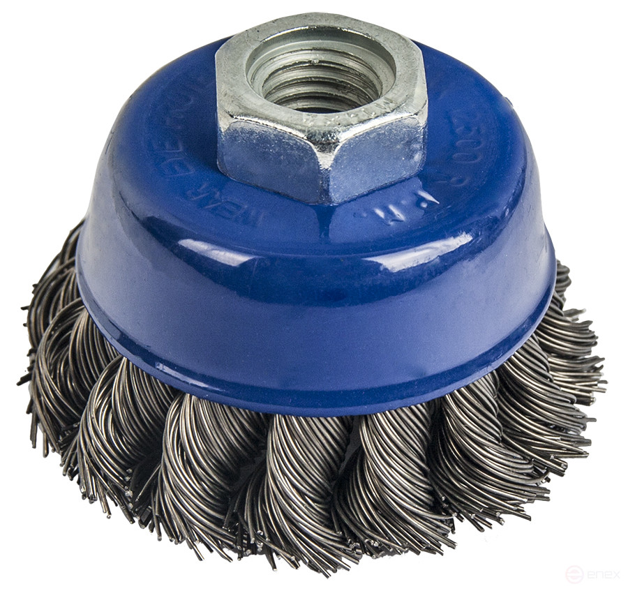 Bowl-shaped twisted PRACTICE Cord Brush 65 mm M14 (1 pc.) blister (032-454)