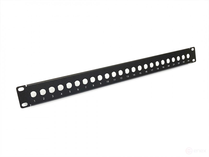 PPBL-BNC-19-24BNC BNC patch panel 19", 24 ports, 1U, without modules