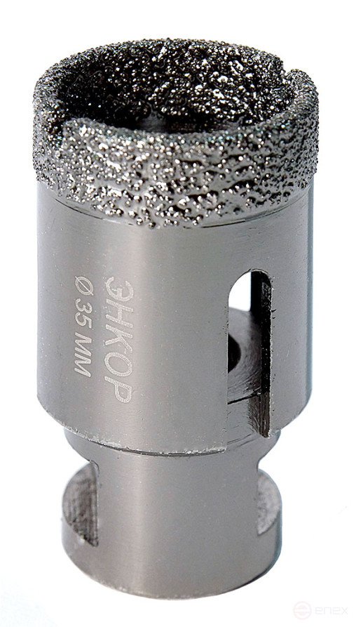 Коронка алмазная по керамограниту D 35 мм для УШМ сух. рез