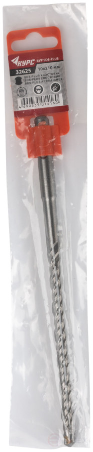 Бур по бетону SDS PLUS с двойной резьбой 10х210 мм