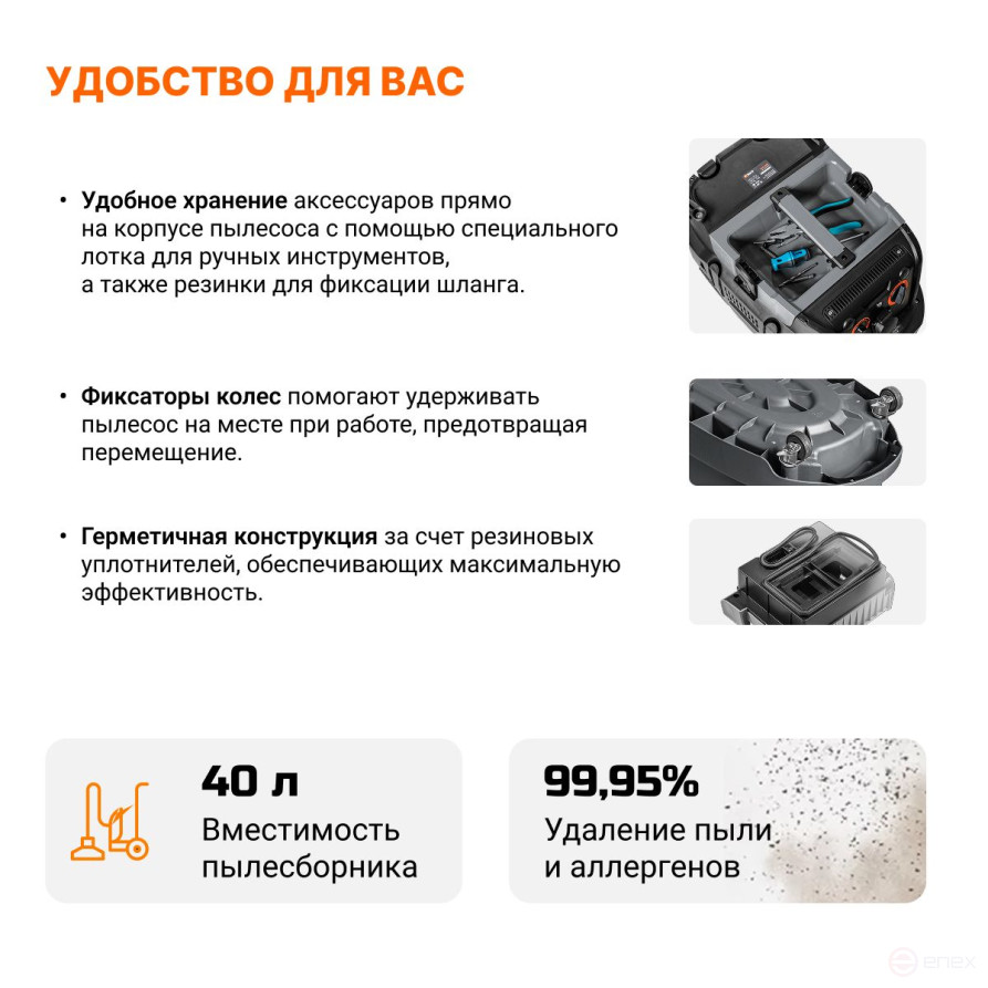 Пылесос для сухой и влажной уборки BORT BAX-600E