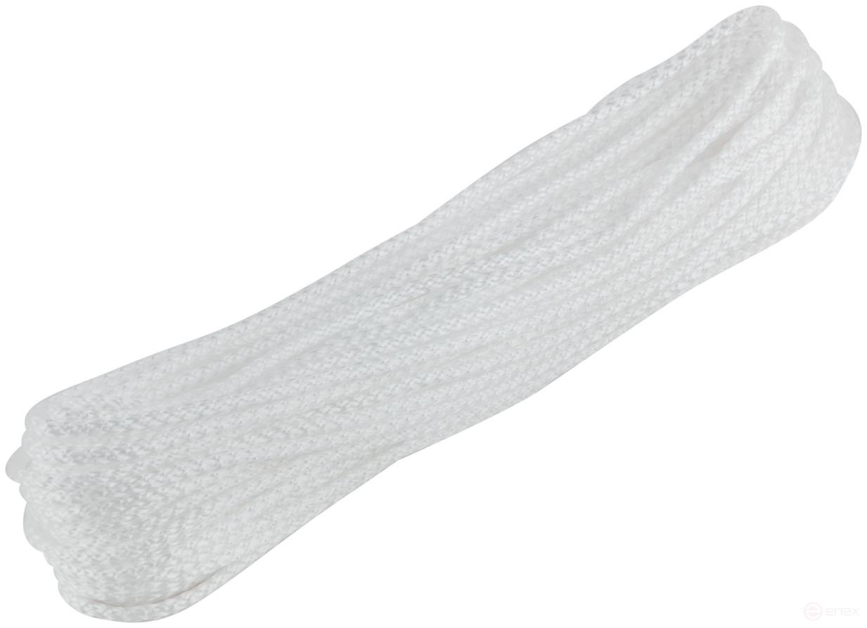 Веревка вязаная полипропиленовая, 4 мм х 20 м, р/н= 65 кгс