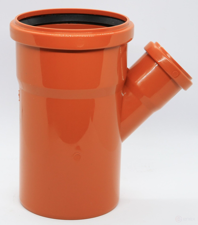 External Tee 110 by 50mm 45 degree Flextron