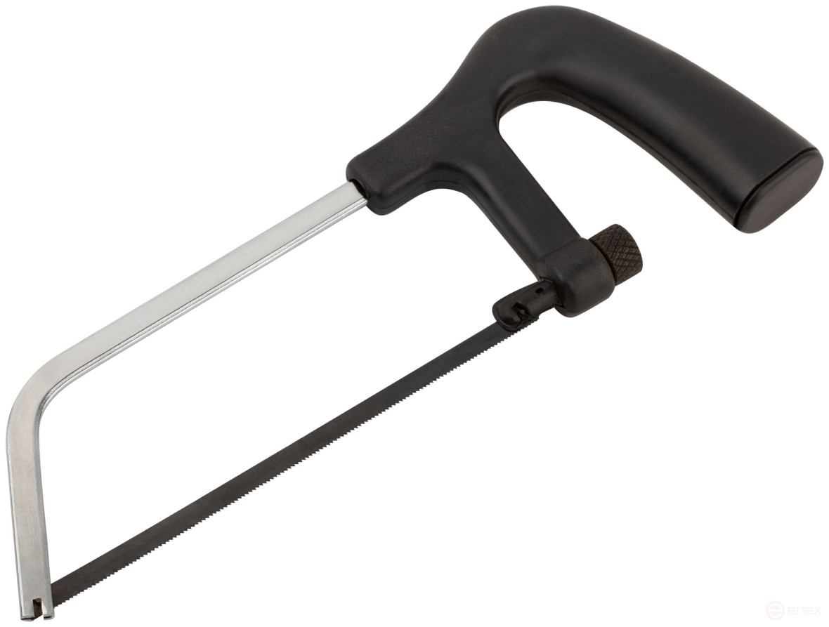 Metal hacksaw mini 150 mm, plastic black handle