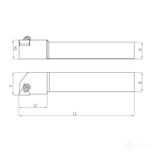 Heikenei Ctgpr Tpun 1103/1603/2204 Holder for External turning HEI.1038100