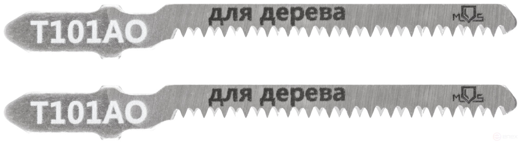 Blades for electric jigsaw, T101AO, wood, HCS, 75 mm, 2 pcs.