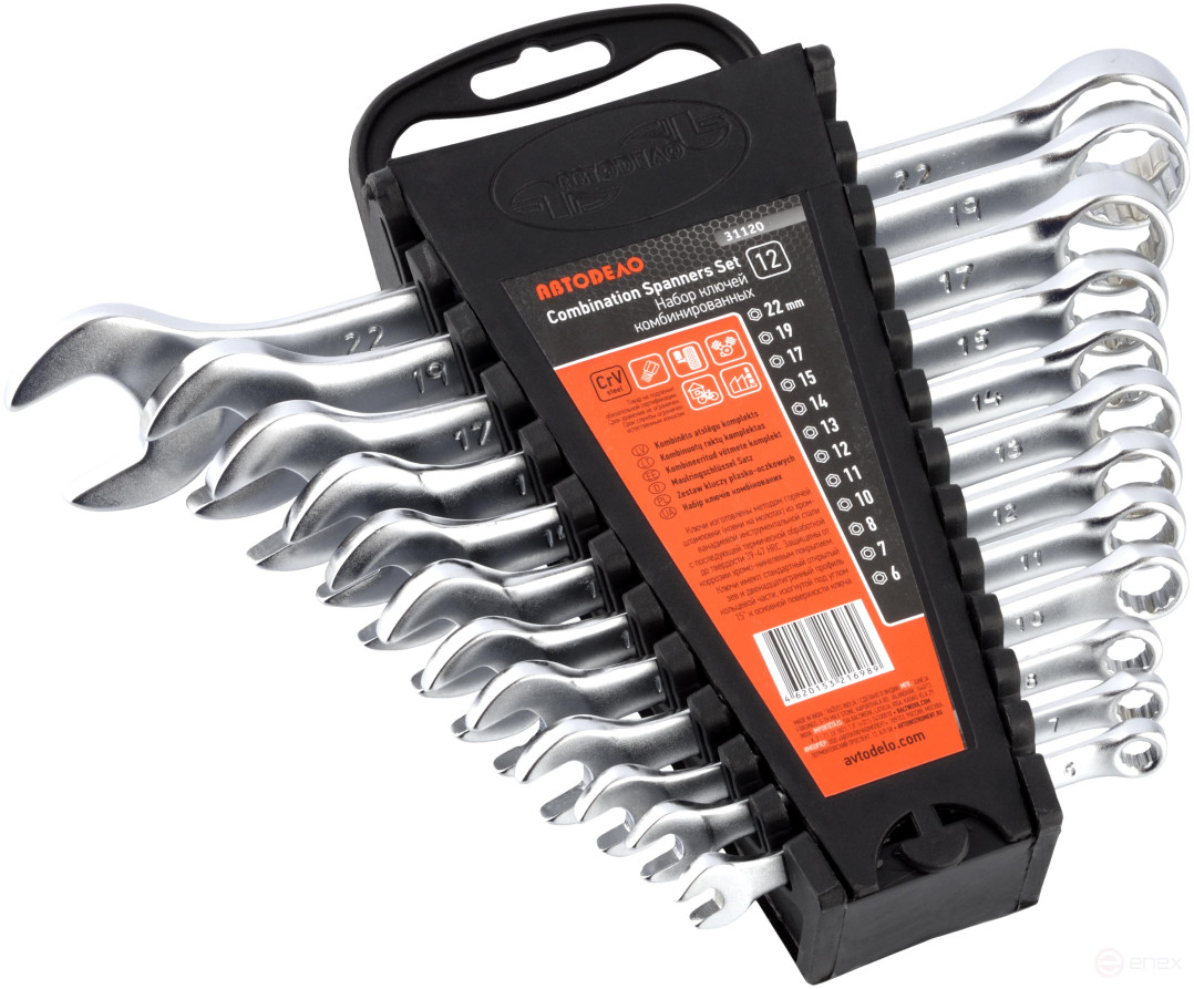Набор комбинир.ключей АвтоDело 12шт.(холдер) 31120