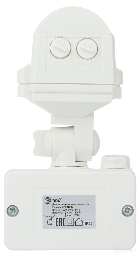 Датчик движения ЭРА MD 02 прожекторный 1200Вт IP-44 12м