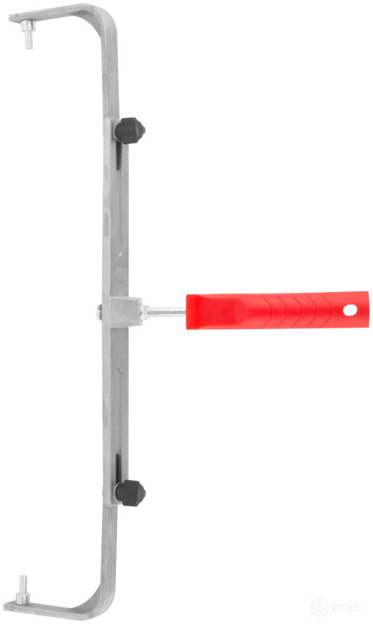 Roller handle, aluminum Ø 8 mm, sliding, width 350-450 mm