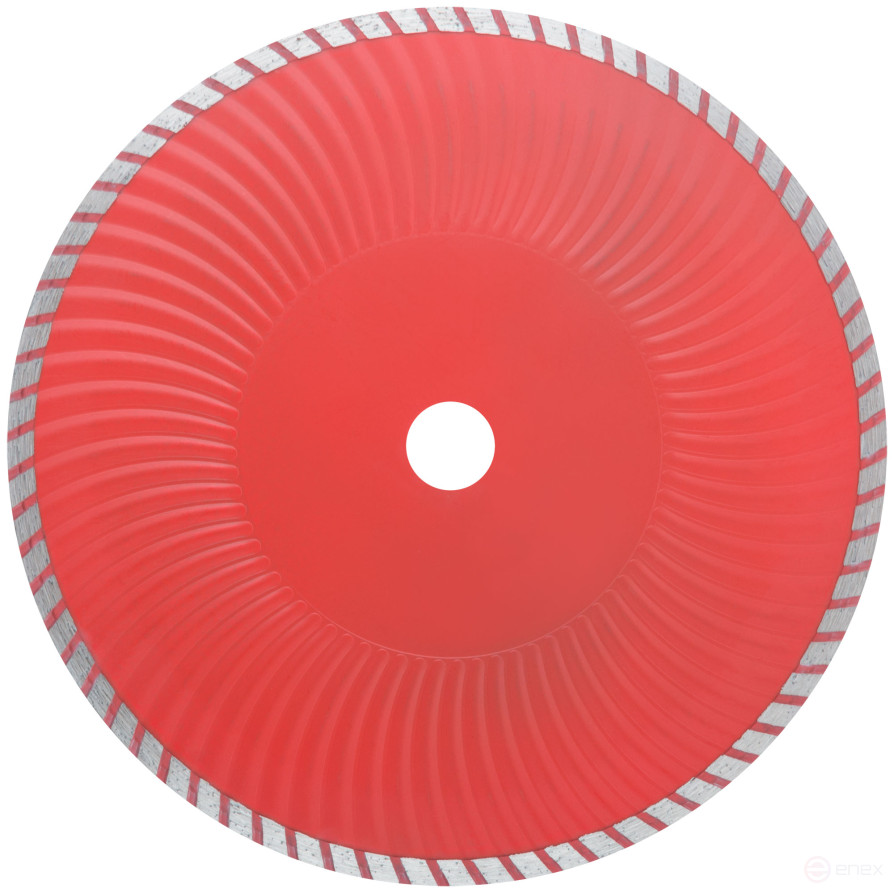 Diamond cutting disc "Turbo-wave" (dry and wet cutting) 230x2.8x7.5x22.2 mm