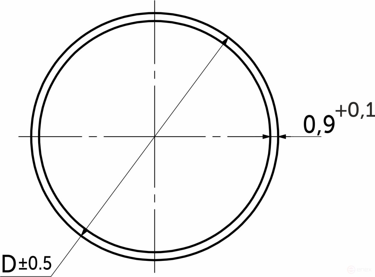 Труба d32 L-3000 (1,80кг/1,0мм), хром AKS