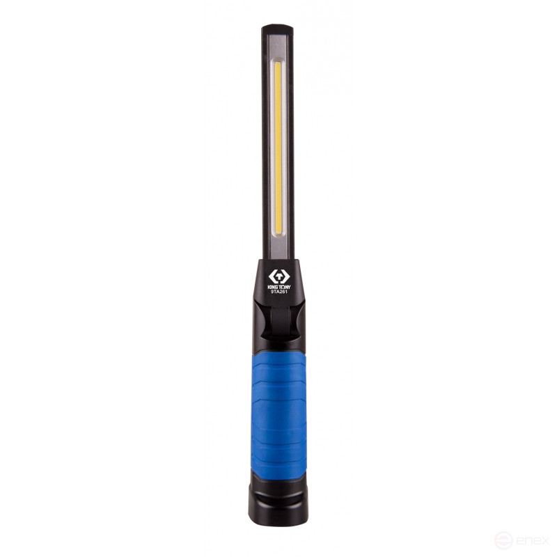 LED flashlight, hinged, magnet, 1 element, Li-Ion, 3.7V KING TONY 9TA261A