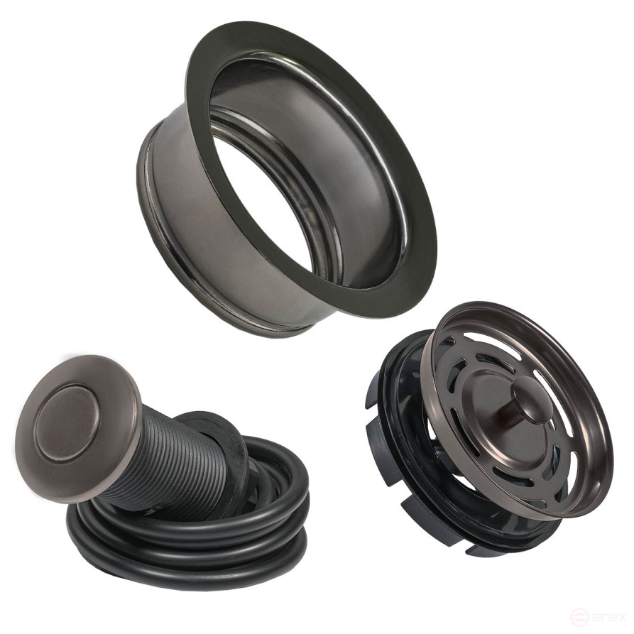 Chopper kit flange + button BORT flange + sieve stopper + button (Graphite)
