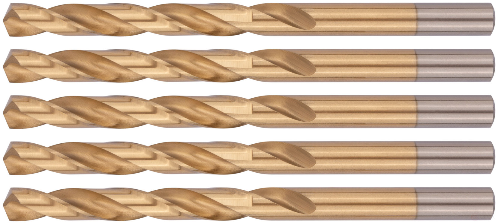 Сверла HSS по металлу, титановое покрытие 8,0 мм (5 шт.)