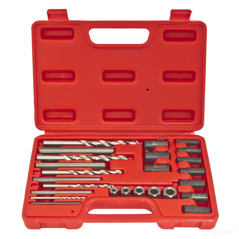 Набор экстракторов ER-86509: резьбы и сверл 25пр. ЭВРИКА /1/20