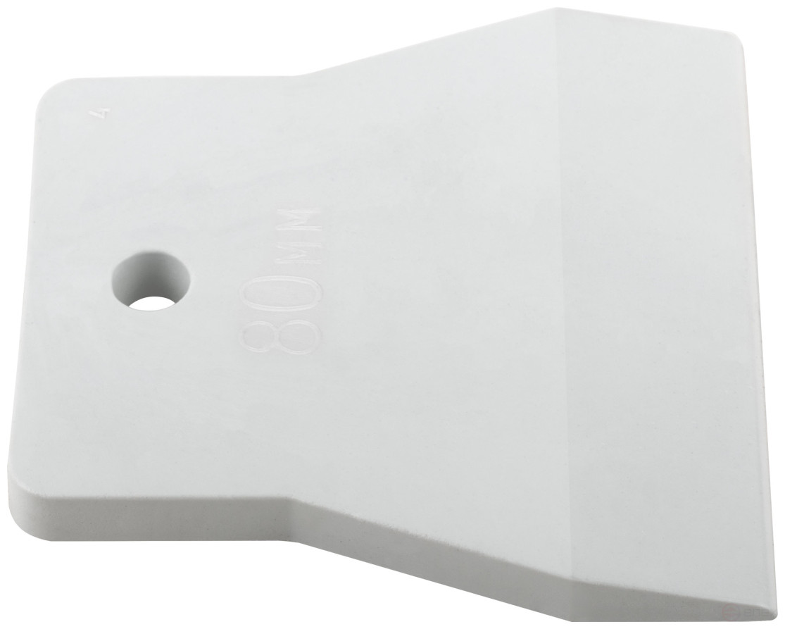 White rubber spatula 80 mm