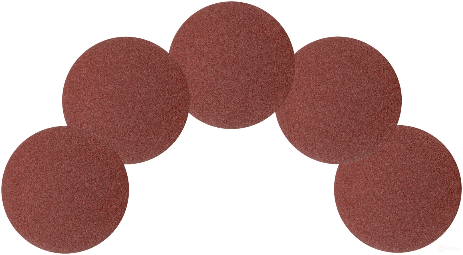 Круги шлифовальные сплошные (липучка), алюминий-оксидные, 125 мм, 5 шт. Р 60