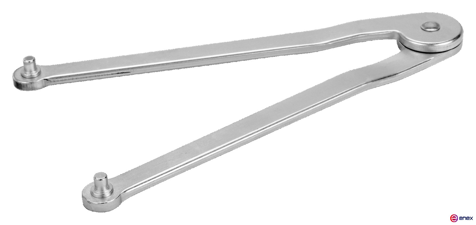 Sliding key with 3.8mm studs with chrome finish, 10 - 50 mm