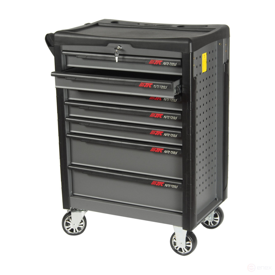 Tool trolley 7 sections grey JTC