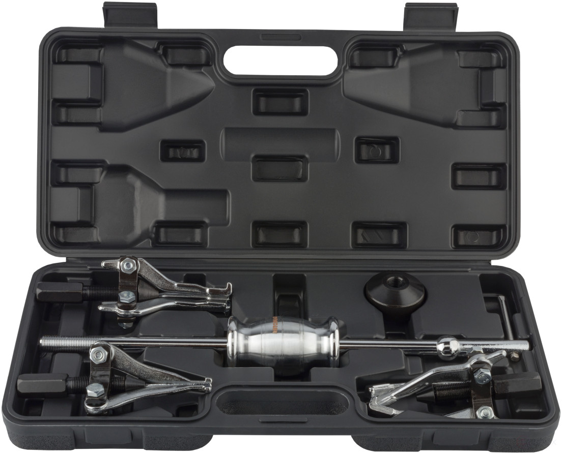 Набор съемников подшипников захватного типа с обратным молотком 5 пр. (15-80 мм) АвтоDело 44605