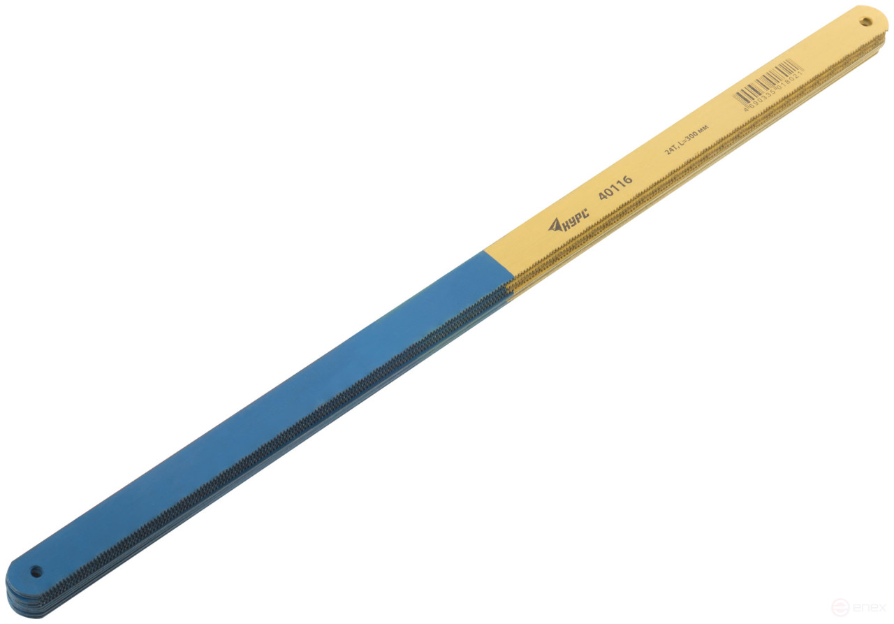 Hacksaw blades for metal, red-hot tooth, alloy steel 300x12 mm, 12 pcs. ( 24 TRI )