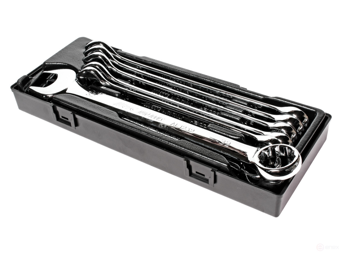 Набор ключей комбинированных 24-32мм с зеркальной полировкой 8 предметов в кейсе JTC