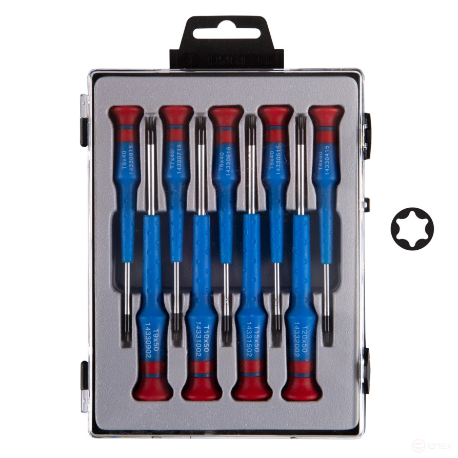 Torx Precision Screwdriver Set, 9 pieces KING TONY 32309PR