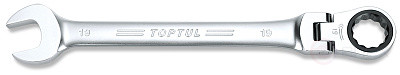 Ключ комбинированный трещоточный с шарниром 10 мм TOPTUL AOAH1010
