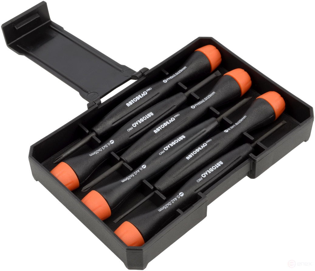 Набор отверток для точных работ 6 пр (пласт/ф) АвтоDело PRO 36736